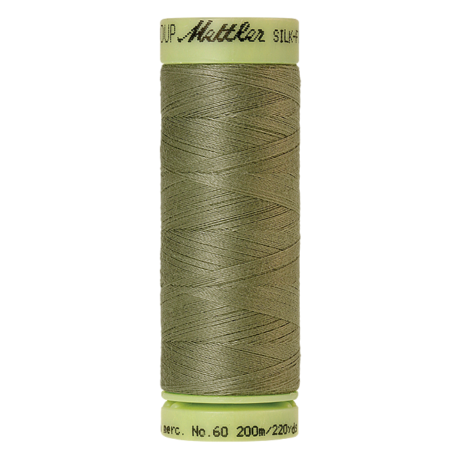 Silk-Finish Cotton 60, 200m - Sage: Reines Baumwollgarn aus 100% langstapliger, ägyptischer Baumwollte von Amann Mettler