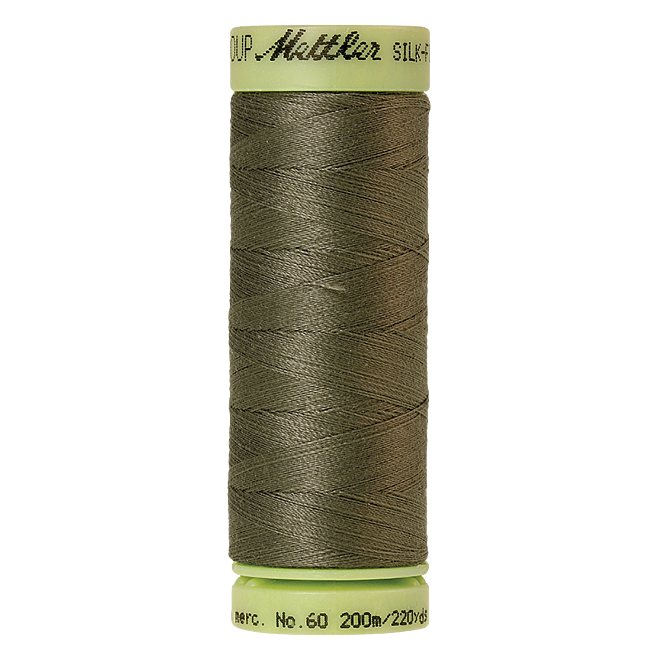 Silk-Finish Cotton 60, 200m - Olivine: Reines Baumwollgarn aus 100% langstapliger, ägyptischer Baumwollte von Amann Mettler