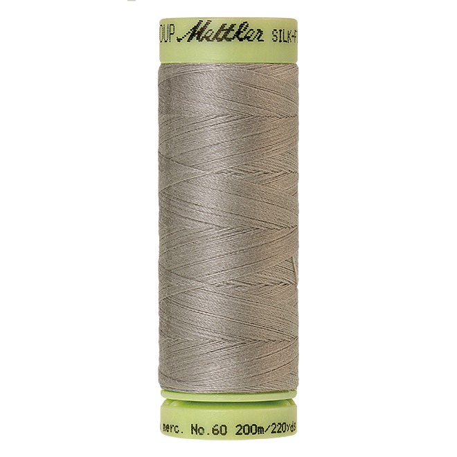 Silk-Finish Cotton 60, 200m - Titan Gray: Reines Baumwollgarn aus 100% langstapliger, ägyptischer Baumwollte von Amann Mettler