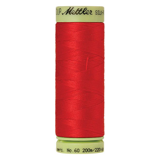 Silk-Finish Cotton 60, 200m - Hibiscus: Reines Baumwollgarn aus 100% langstapliger, ägyptischer Baumwollte von Amann Mettler