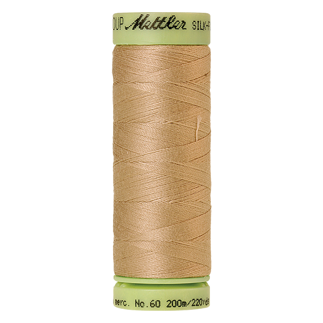 Silk-Finish Cotton 60, 200m - Straw: Reines Baumwollgarn aus 100% langstapliger, ägyptischer Baumwollte von Amann Mettler