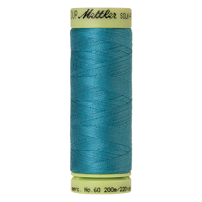 Silk-Finish Cotton 60, 200m - Glacier Blue: Reines Baumwollgarn aus 100% langstapliger, ägyptischer Baumwollte von Amann Mettler