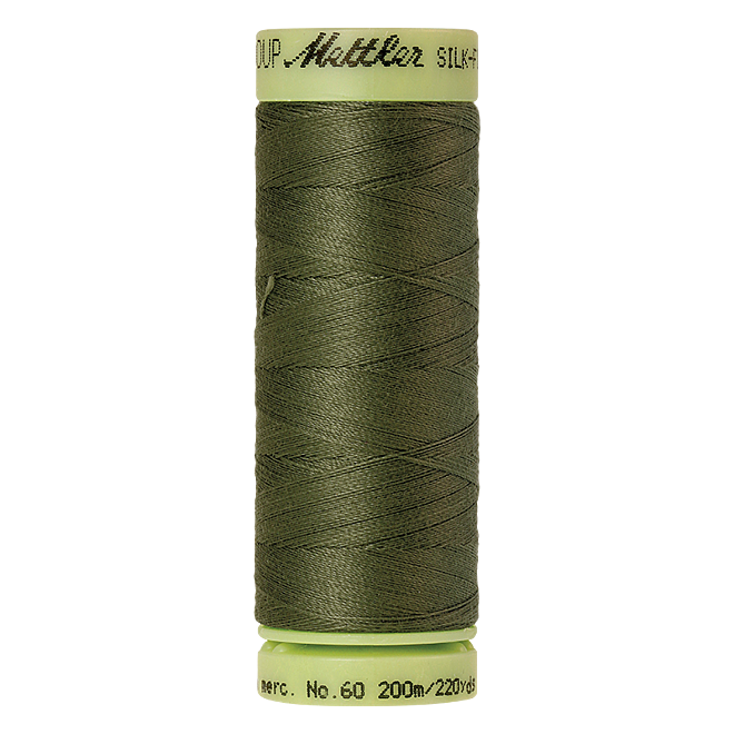 Silk-Finish Cotton 60, 200m - Burnt Olive: Reines Baumwollgarn aus 100% langstapliger, ägyptischer Baumwollte von Amann Mettler