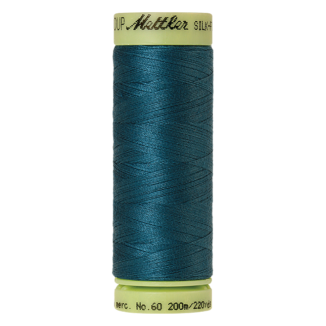 Silk-Finish Cotton 60, 200m - Mallard: Reines Baumwollgarn aus 100% langstapliger, ägyptischer Baumwollte von Amann Mettler