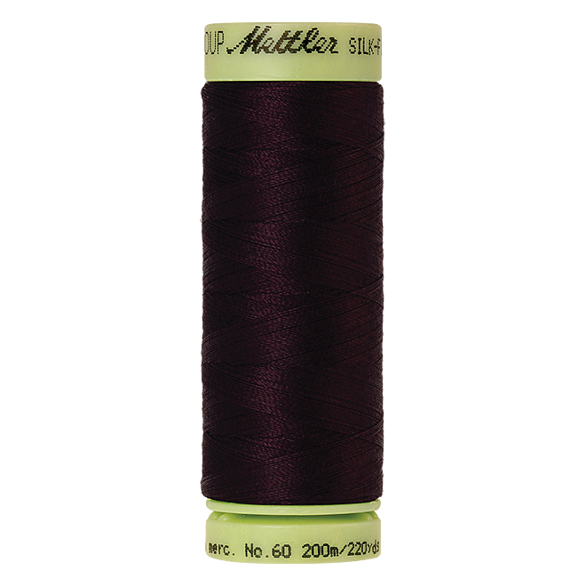 Silk-Finish Cotton 60, 200m - Mahogany: Reines Baumwollgarn aus 100% langstapliger, ägyptischer Baumwollte von Amann Mettler