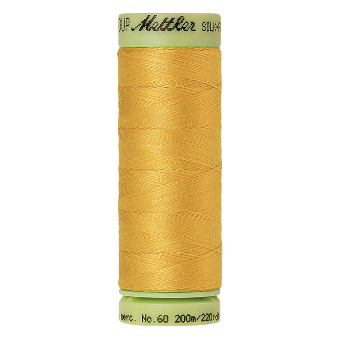 Silk-Finish Cotton 60, 200m - Star Gold: Reines Baumwollgarn aus 100% langstapliger, ägyptischer Baumwollte von Amann Mettler