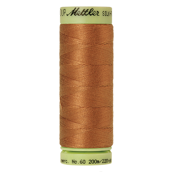 Silk-Finish Cotton 60, 200m - Bronze: Reines Baumwollgarn aus 100% langstapliger, ägyptischer Baumwollte von Amann Mettler