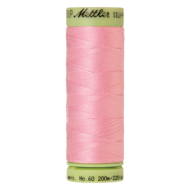 Silk-Finish Cotton 60, 200m - Petal Pink: Reines Baumwollgarn aus 100% langstapliger, ägyptischer Baumwollte von Amann Mettler