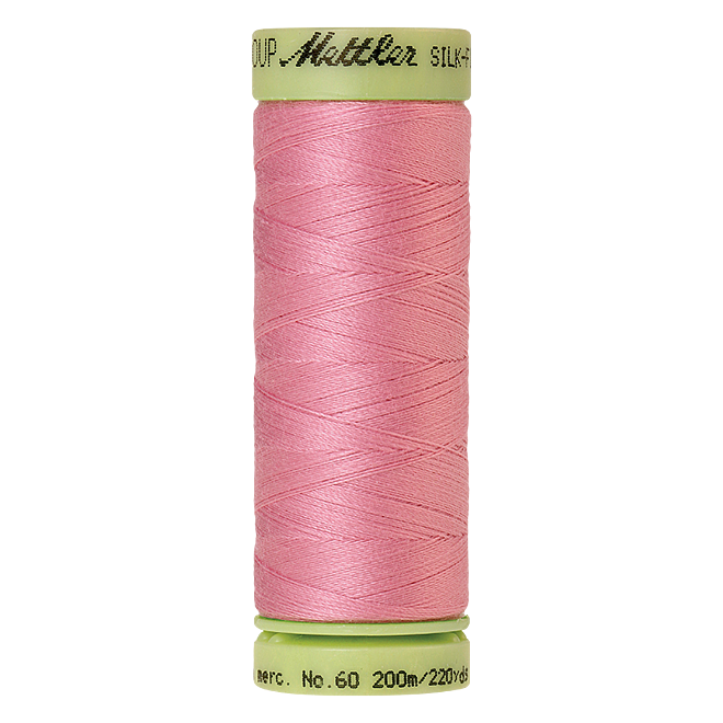 Silk-Finish Cotton 60, 200m - Rose Quartz: Reines Baumwollgarn aus 100% langstapliger, ägyptischer Baumwollte von Amann Mettler