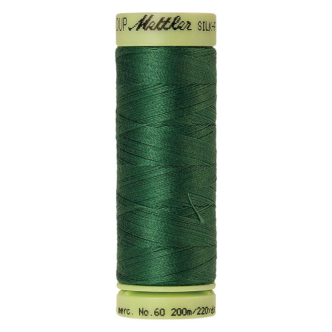 Silk-Finish Cotton 60, 200m - Bright Green: Reines Baumwollgarn aus 100% langstapliger, ägyptischer Baumwollte von Amann Mettler
