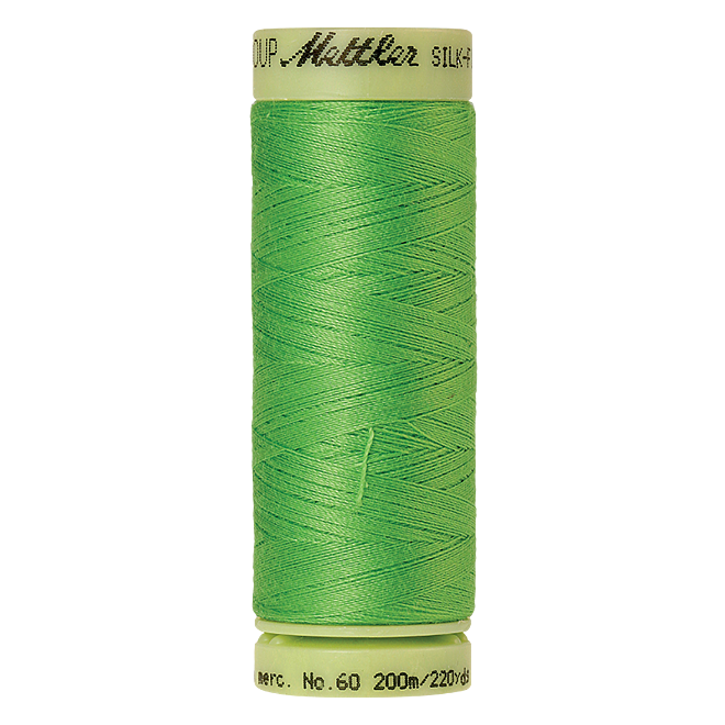 Silk-Finish Cotton 60, 200m - Light Kelly: Reines Baumwollgarn aus 100% langstapliger, ägyptischer Baumwollte von Amann Mettler