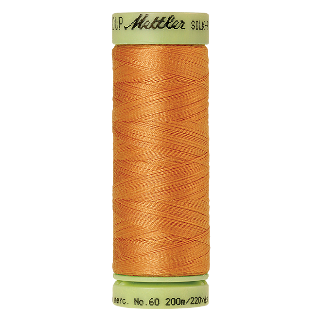 Silk-Finish Cotton 60, 200m - Dried Apricot: Reines Baumwollgarn aus 100% langstapliger, ägyptischer Baumwollte von Amann Mettler