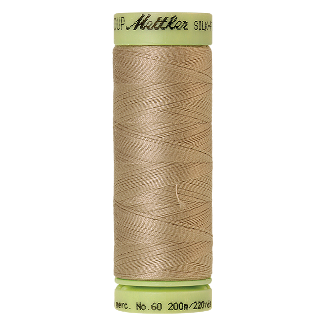 Silk-Finish Cotton 60, 200m - Sandstone: Reines Baumwollgarn aus 100% langstapliger, ägyptischer Baumwollte von Amann Mettler