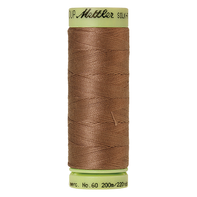 Silk-Finish Cotton 60, 200m - Espresso: Reines Baumwollgarn aus 100% langstapliger, ägyptischer Baumwollte von Amann Mettler