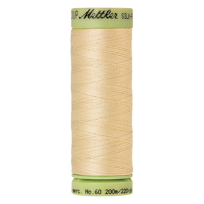 Silk-Finish Cotton 60, 200m - Lime Blossom: Reines Baumwollgarn aus 100% langstapliger, ägyptischer Baumwollte von Amann Mettler