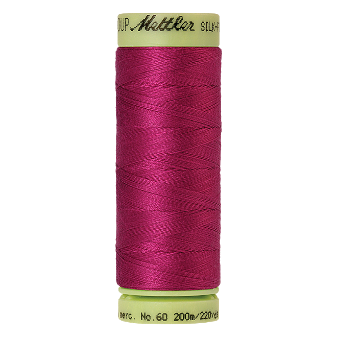 Silk-Finish Cotton 60, 200m - Peony: Reines Baumwollgarn aus 100% langstapliger, ägyptischer Baumwollte von Amann Mettler