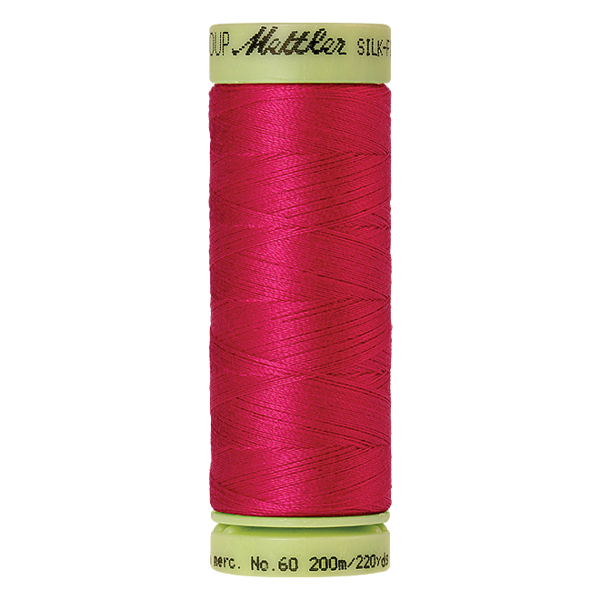 Silk-Finish Cotton 60, 200m - Fuschia: Reines Baumwollgarn aus 100% langstapliger, ägyptischer Baumwollte von Amann Mettler