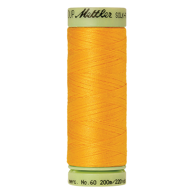 Silk-Finish Cotton 60, 200m - Citrus: Reines Baumwollgarn aus 100% langstapliger, ägyptischer Baumwollte von Amann Mettler