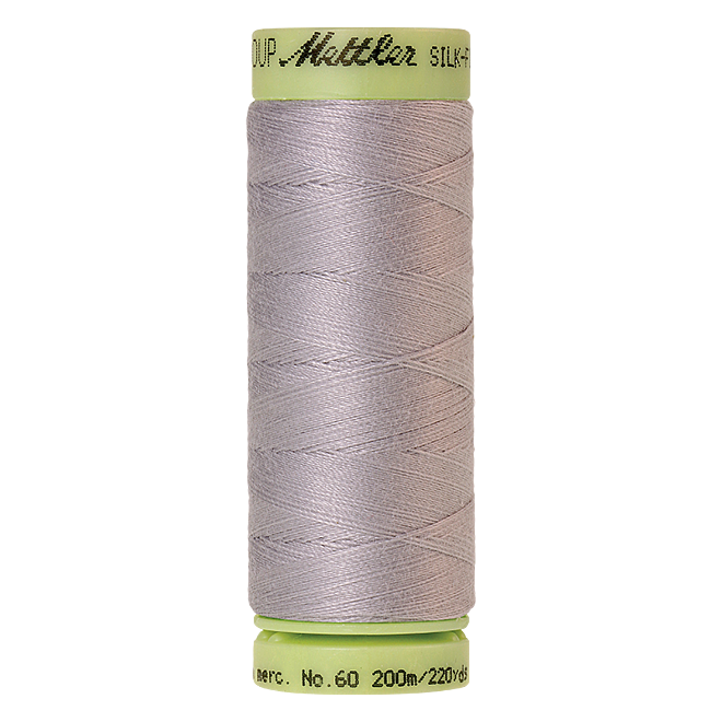 Silk-Finish Cotton 60, 200m - Ash : Reines Baumwollgarn aus 100% langstapliger, ägyptischer Baumwollte von Amann Mettler
