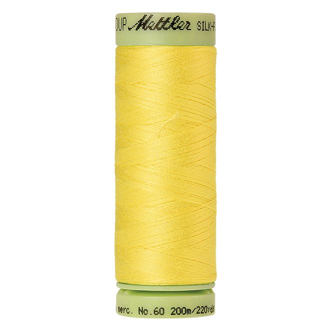 Silk-Finish Cotton 60, 200m - Lemon Zest: Reines Baumwollgarn aus 100% langstapliger, ägyptischer Baumwollte von Amann Mettler