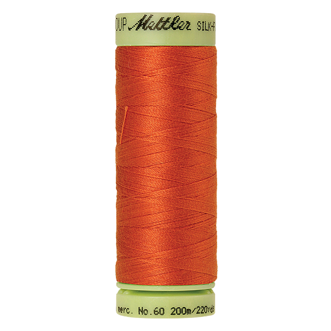 Silk-Finish Cotton 60, 200m - Mandarin Orange: Reines Baumwollgarn aus 100% langstapliger, ägyptischer Baumwollte von Amann Mettler
