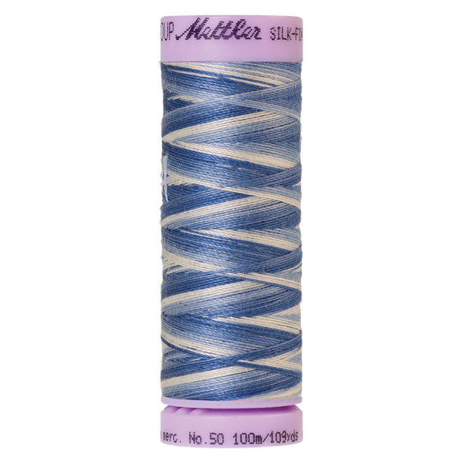 Silk-Finish Multi 50, 100m - Clear Sky : Reines Baumwollgarn aus 100% langstapliger, ägyptischer Baumwollte von Amann Mettler