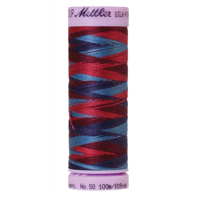 Silk-Finish Multi 50, 100m - Berry Rich : Reines Baumwollgarn aus 100% langstapliger, ägyptischer Baumwollte von Amann Mettler
