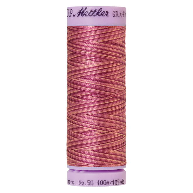 Silk-Finish Multi 50, 100m - Pink Flox : Reines Baumwollgarn aus 100% langstapliger, ägyptischer Baumwollte von Amann Mettler