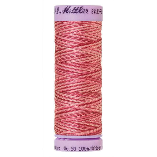 Silk-Finish Multi 50, 100m - Cranberry Crush : Reines Baumwollgarn aus 100% langstapliger, ägyptischer Baumwollte von Amann Mettler