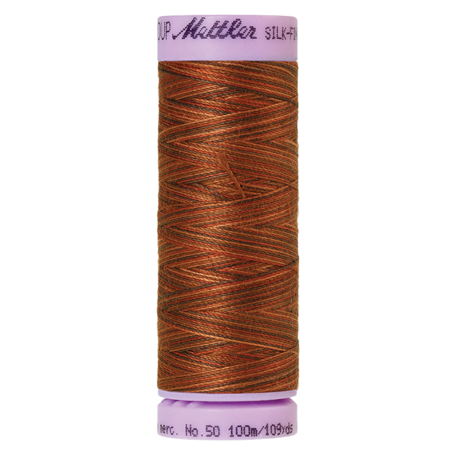 Silk-Finish Multi 50, 100m - Chocolatte : Reines Baumwollgarn aus 100% langstapliger, ägyptischer Baumwollte von Amann Mettler