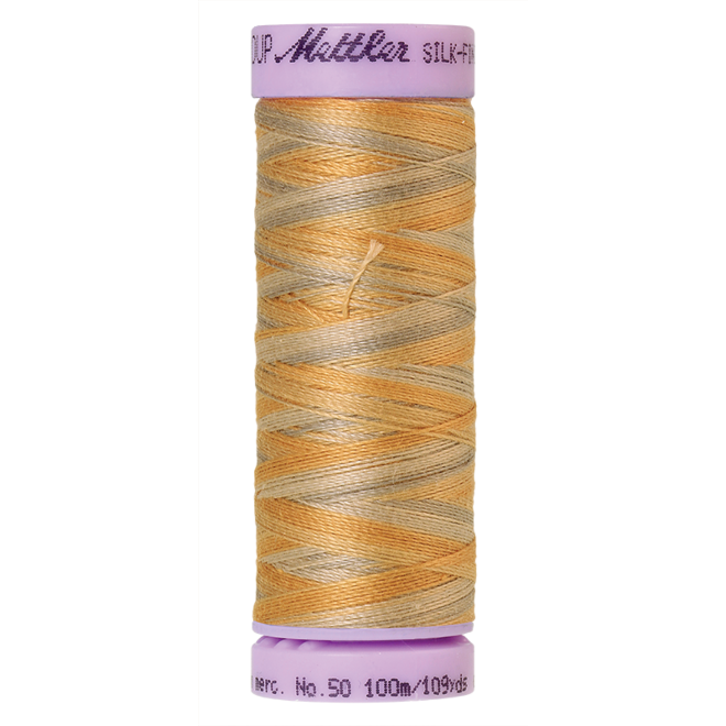 Silk-Finish Multi 50, 100m - Natural Stone : Reines Baumwollgarn aus 100% langstapliger, ägyptischer Baumwollte von Amann Mettler