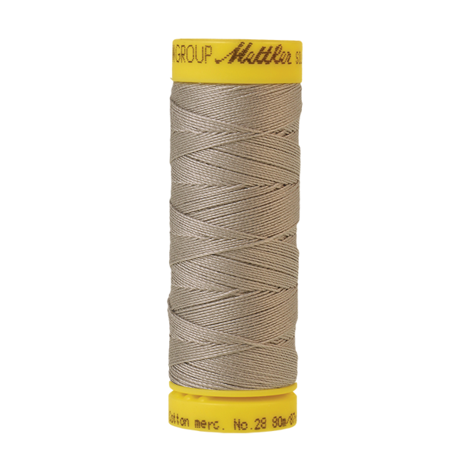 Silk-Finish Cotton 28, 80m - Ash Mist: Reines Baumwollgarn aus 100% langstapliger, ägyptischer Baumwollte von Amann Mettler