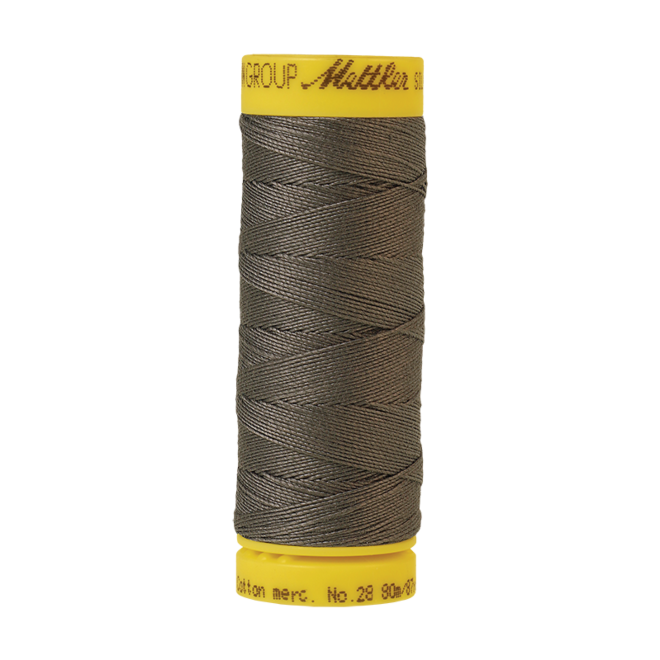 Silk-Finish Cotton 28, 80m - Old Tin : Reines Baumwollgarn aus 100% langstapliger, ägyptischer Baumwollte von Amann Mettler
