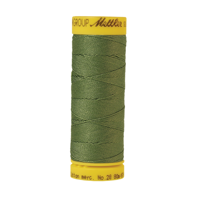 Silk-Finish Cotton 28, 80m - Common Hop: Reines Baumwollgarn aus 100% langstapliger, ägyptischer Baumwollte von Amann Mettler
