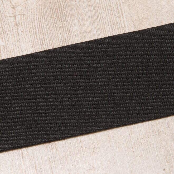 50mm Gurtband "Bonnie" Uni schwarz