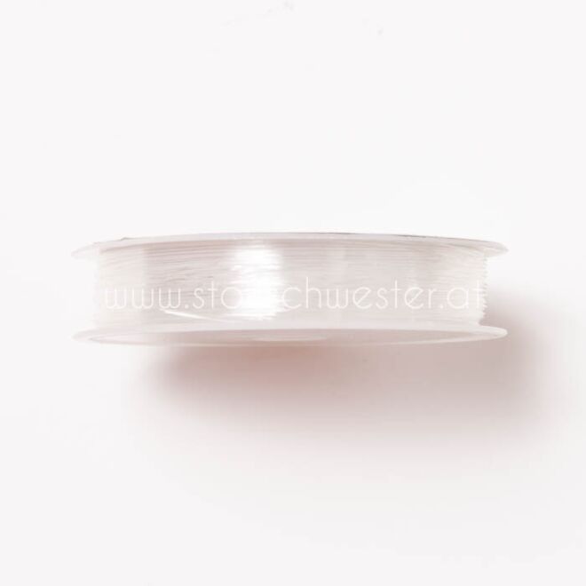 0,6mm transparenter Gummi (10m Rolle)