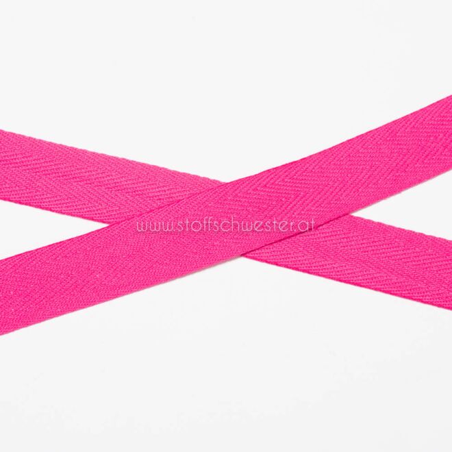 20mm Baumwollköperband pink