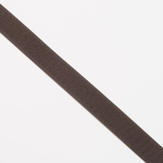 20mm Endlos-Klettverschluss "Hakenband" dunkelbraun
