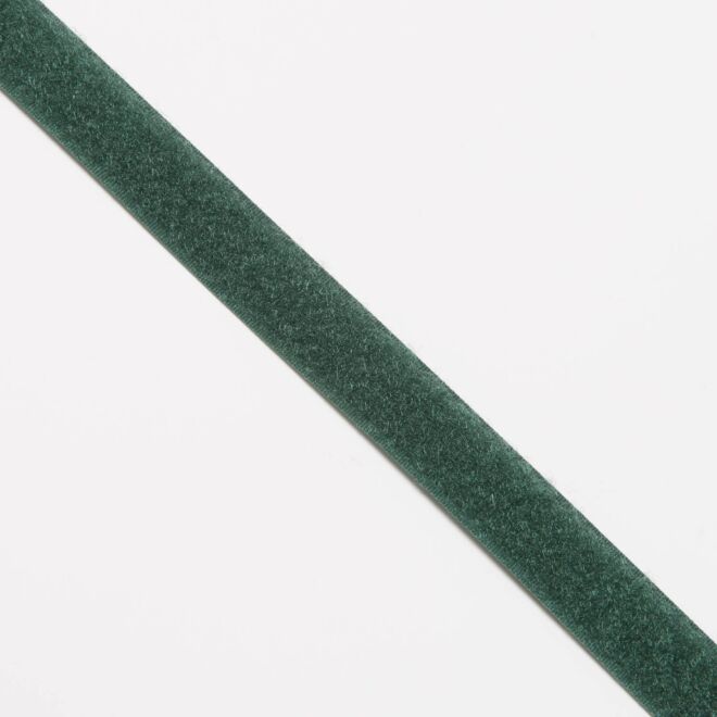 20mm Endlos-Klettverschluss "Flauschband" dunkelgrün