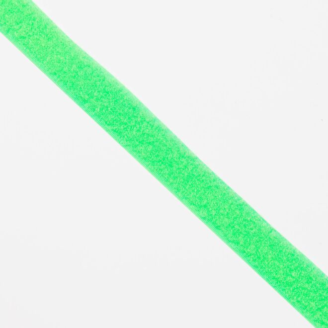 20mm Endlos-Klettverschluss "Flauschband" neongrün