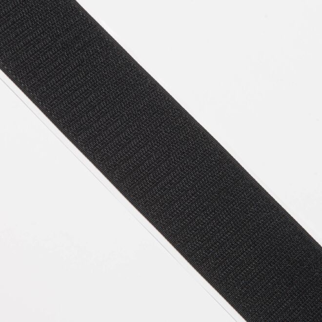 50mm Endlos-Klettverschluss selbstklebend "Hakenband" schwarz