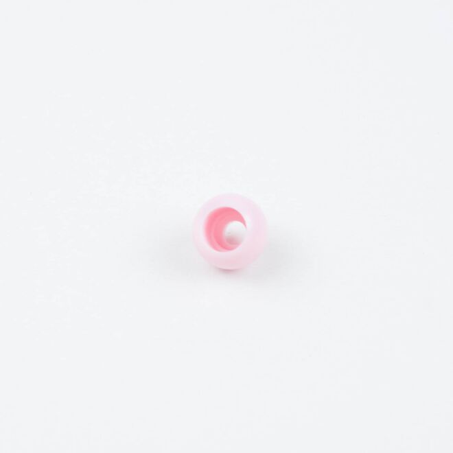 3mm Kordelende rund rosa