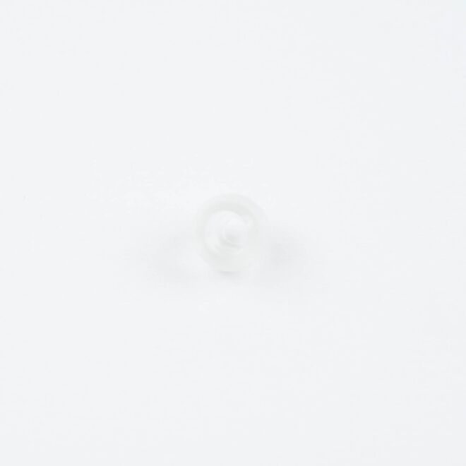 3mm Kordelende rund transparent