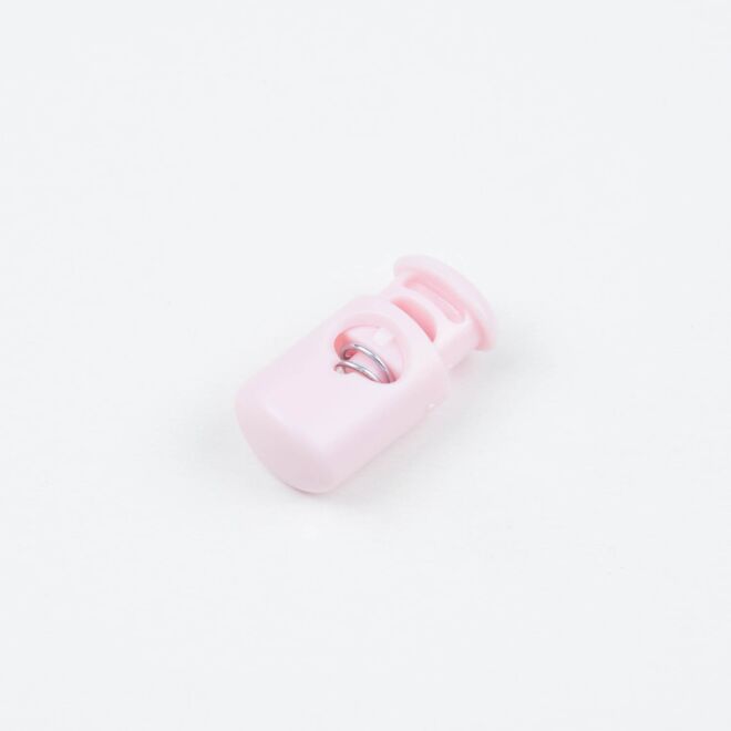 5mm Kordelstopper Zylinder rosa