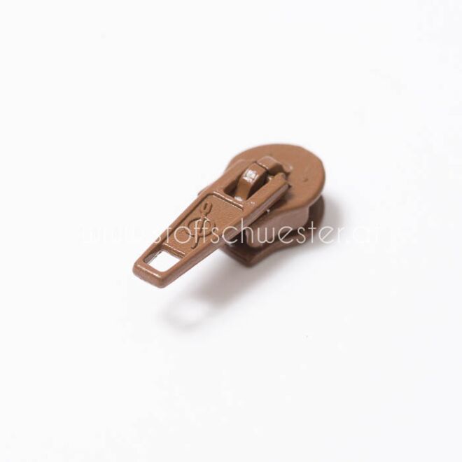 3mm Pin-Lock Schieber mittelbraun (3 Stück)