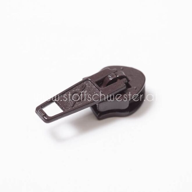 5mm Pin-Lock Schieber dunkelbraun (3 Stück)