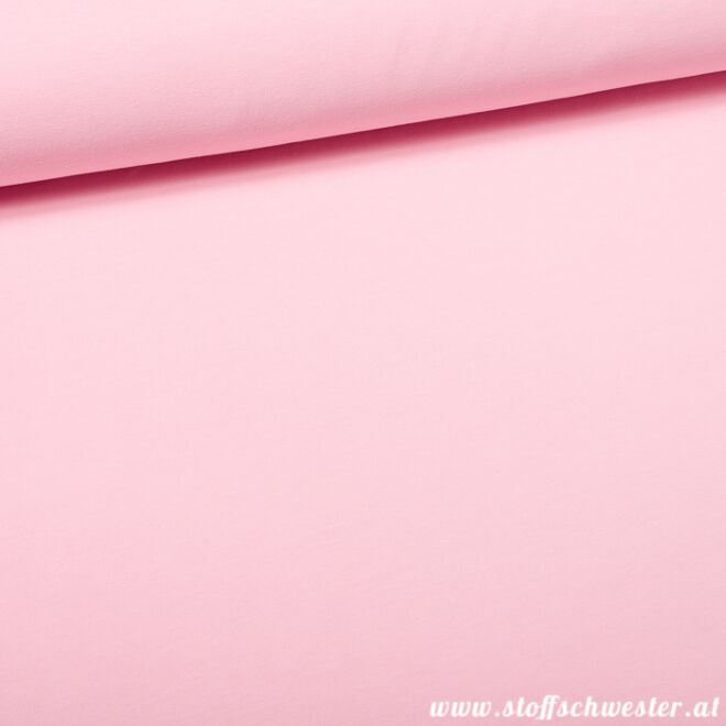 Stoffschwesters Kuscheljersey, ein Jerseysweat rosa1