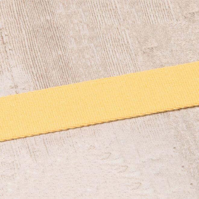 20mm Gurtband "Bonnie" Uni gelb