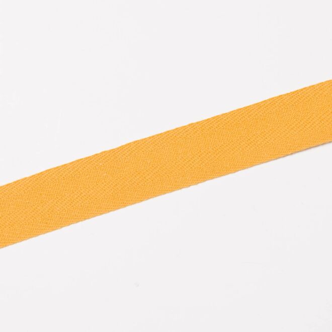 20mm Baumwollköperband gelb