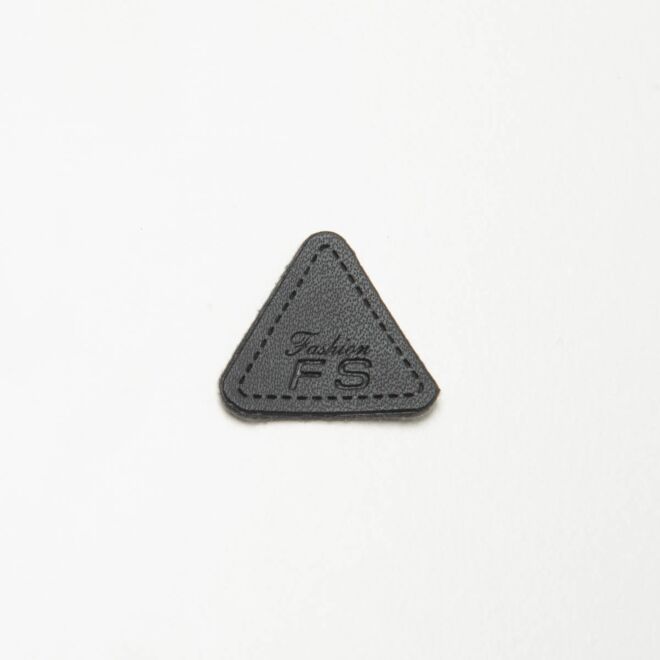 25mm Dreieck Aufnäher/Nahtwahrung schwarz